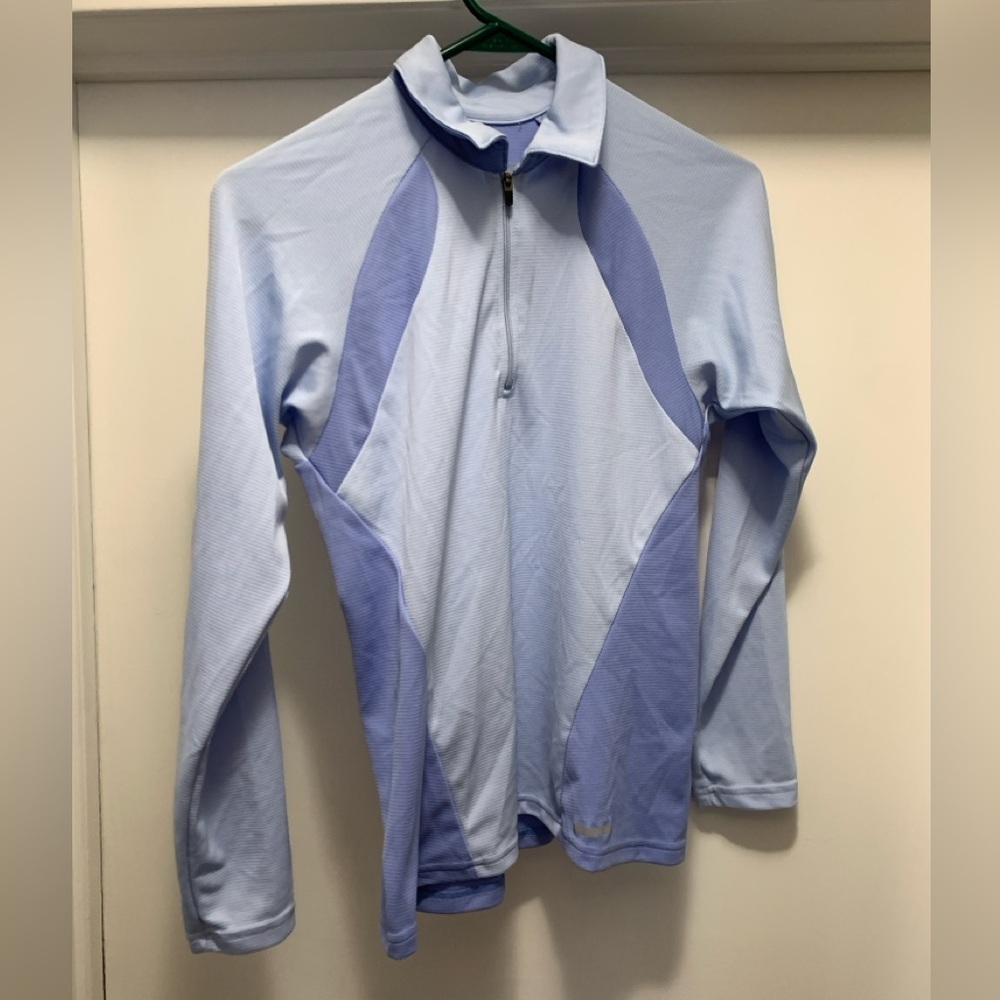 Blue Patagonia quarter zip athletic pullover